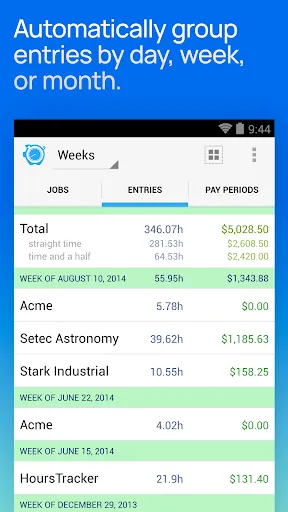 Hours Tracker Time Tracking Screenshots