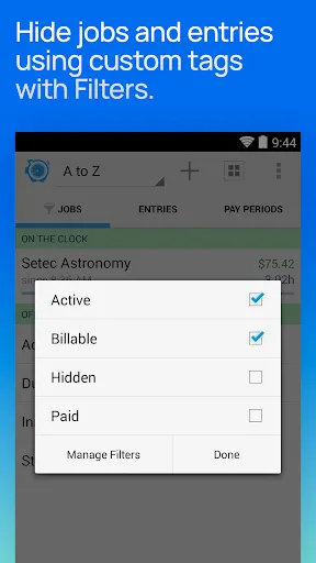 Hours Tracker Time Tracking Screenshots
