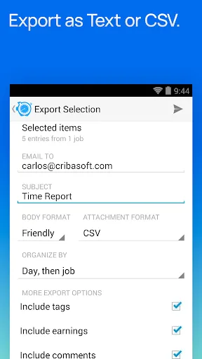 Hours Tracker Time Tracking Screenshots