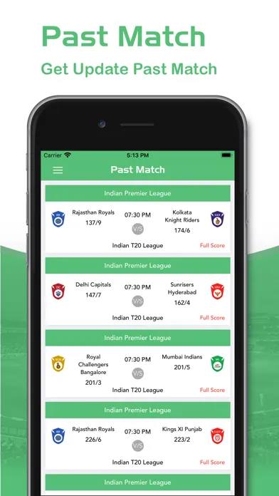 Capturas de pantalla de Cricguru - Live Cricket Score