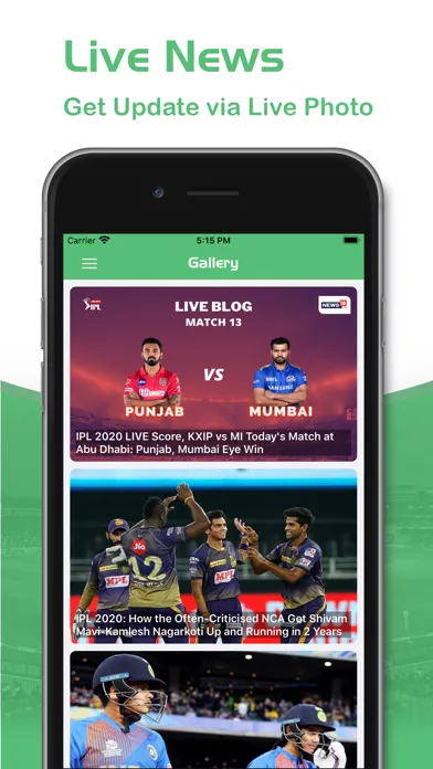 Capturas de pantalla de Cricguru - Live Cricket Score