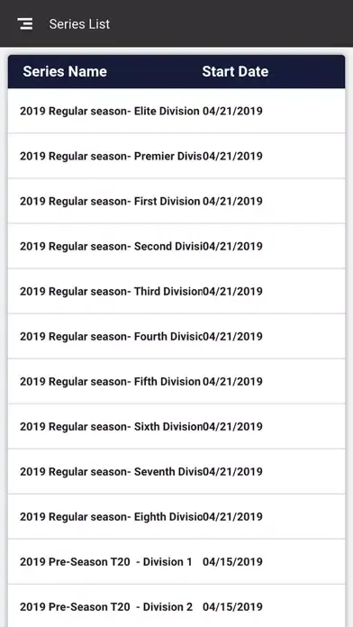 American College Cricket سکرین شاٹس