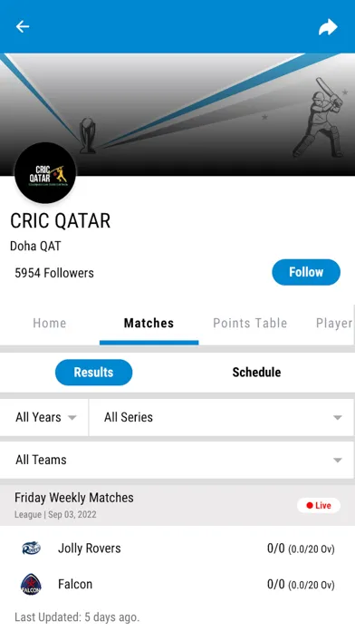 Cric Qatar App应用截图