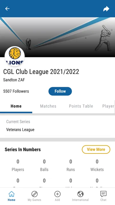 Tangkapan layar LIONS Scoring and Fixtures