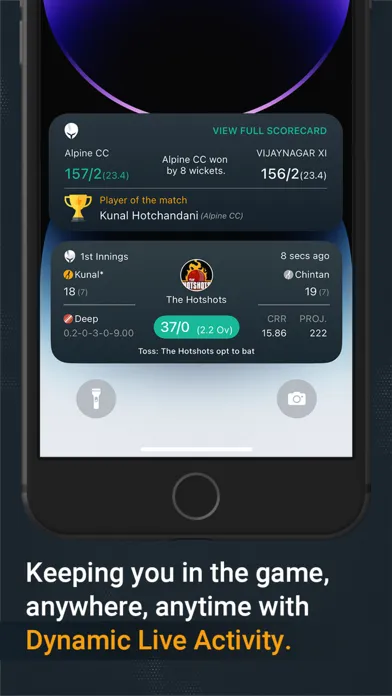 Captures d'écran de CricHeroes-Cricket Scoring App