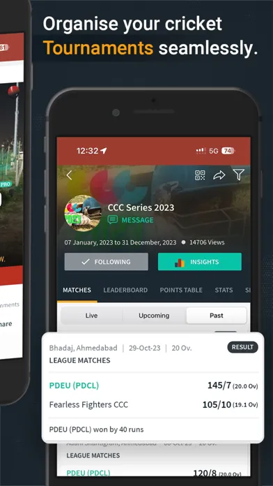 Captures d'écran de CricHeroes-Cricket Scoring App