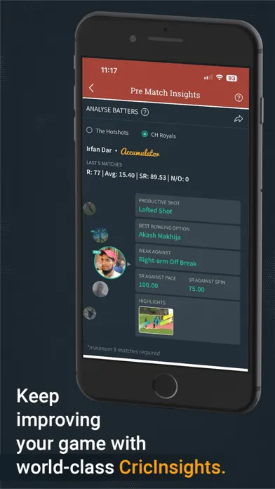 Captures d'écran de CricHeroes-Cricket Scoring App