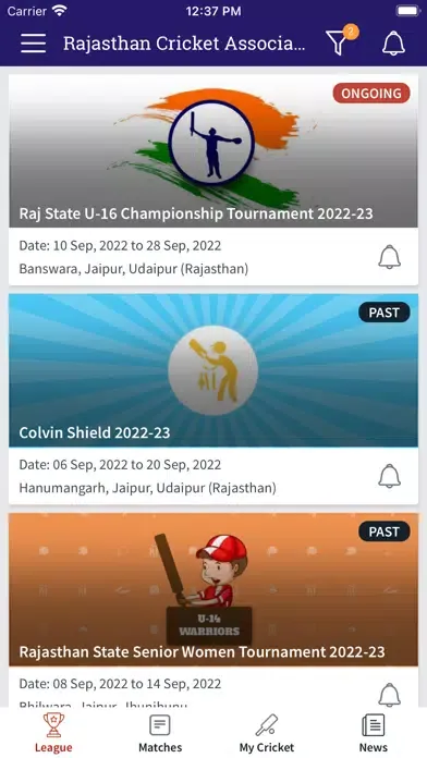 Rajasthan Cricket Association Ekran Görüntüleri