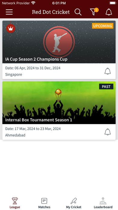 Tangkapan layar Red Dot Cricket