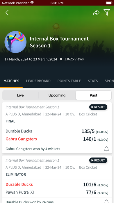 Tangkapan layar Red Dot Cricket