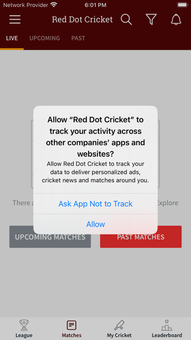 Tangkapan layar Red Dot Cricket