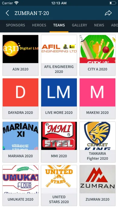 Tangkapan layar Cricket Zed