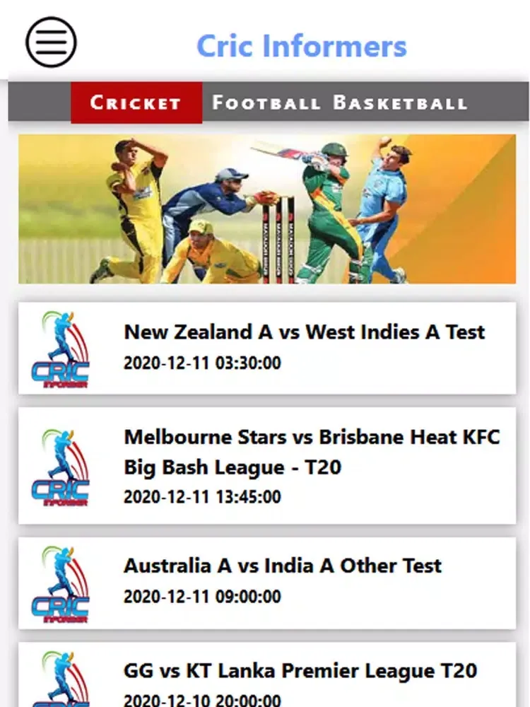 تصاویر Cricinformers iPad 