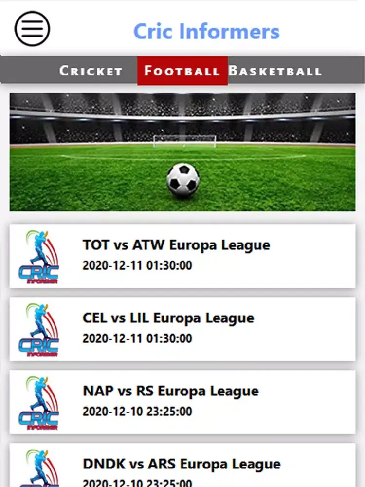 تصاویر Cricinformers iPad 