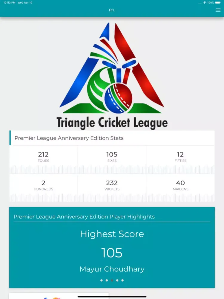 Capturas de pantalla de Triangle Cricket League iPad 