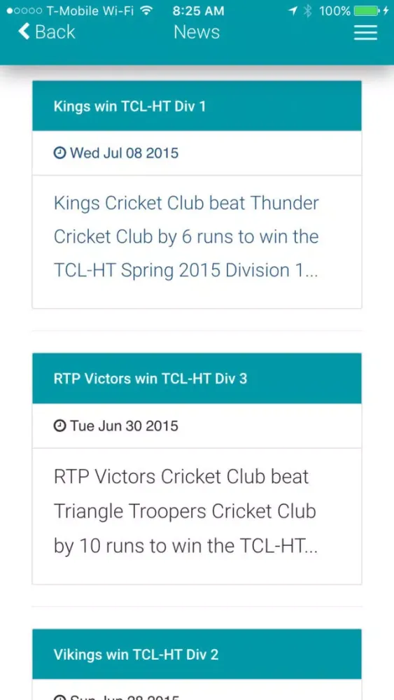 Capturas de pantalla de Triangle Cricket League