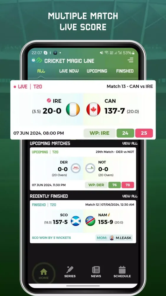 Screenshot di Cricket Magic Line