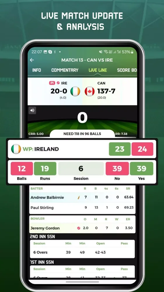 Screenshot di Cricket Magic Line