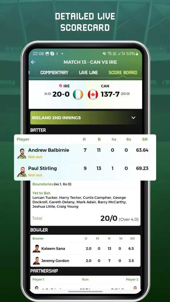 Screenshot di Cricket Magic Line