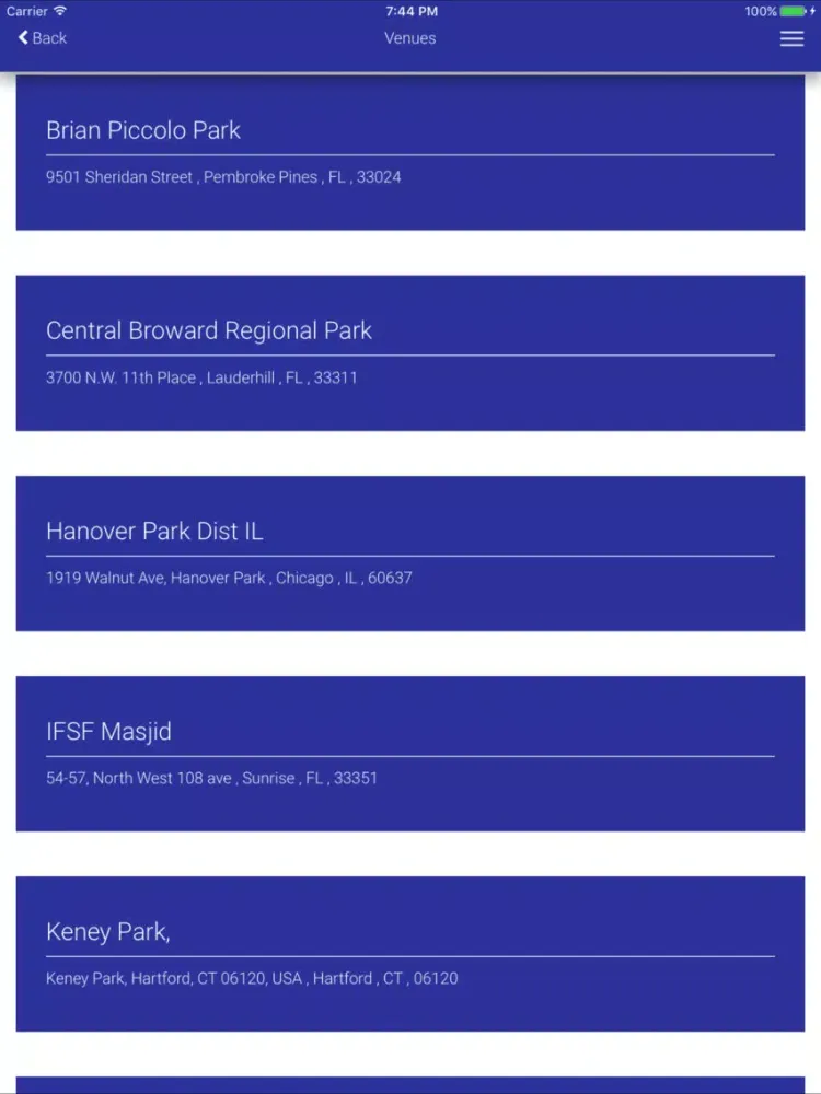 Cricket Council USA iPad  スクリーンショット
