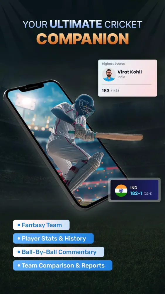 Cricket LineX: Fast Live score Screenshots