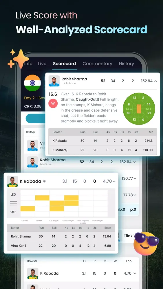 Cricket LineX: Fast Live score Screenshots