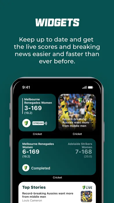 Cricket Australia Live स्क्रीनशॉट