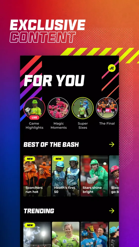 Ảnh chụp màn hình của Big Bash