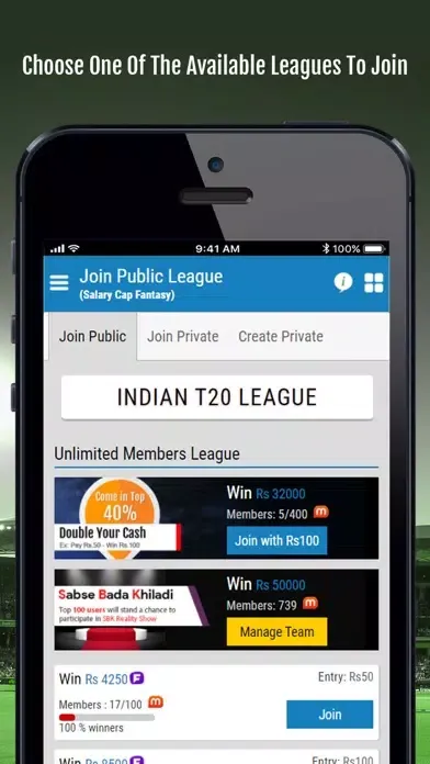 Cricket Country Fantasy League スクリーンショット