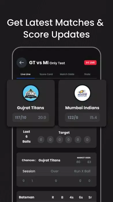 ภาพหน้าจอของ CrickLine IPL Live Score 2023
