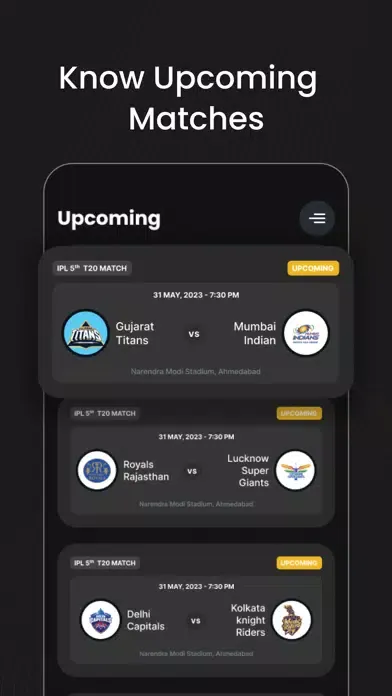 ภาพหน้าจอของ CrickLine IPL Live Score 2023
