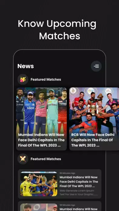 ภาพหน้าจอของ CrickLine IPL Live Score 2023