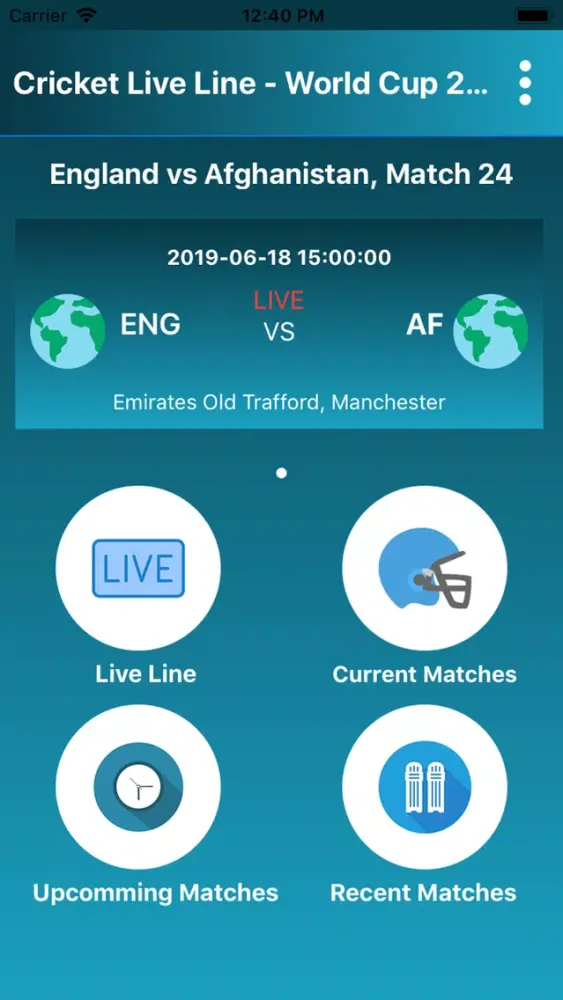 Cricket Live Line - World Cup应用截图