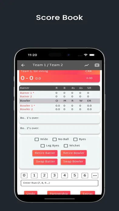 صور CricÓ : Cricket Scoring app