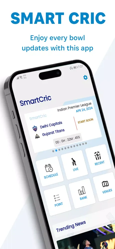 Zrzuty ekranu Smartcric - Live Cricket