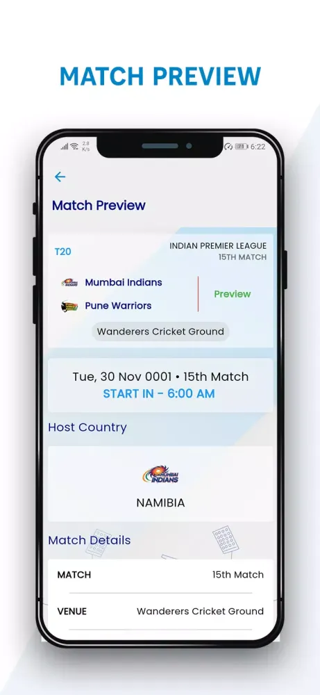 Zrzuty ekranu Smartcric - Live Cricket
