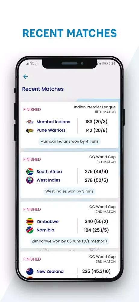Zrzuty ekranu Smartcric - Live Cricket