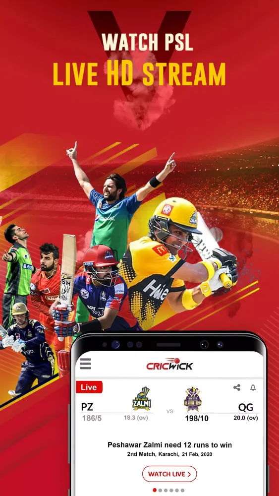 Capturas de pantalla de Cricwick Fastest Score Updates