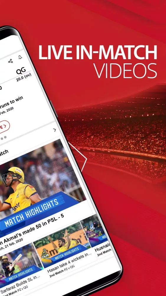 Capturas de pantalla de Cricwick Fastest Score Updates