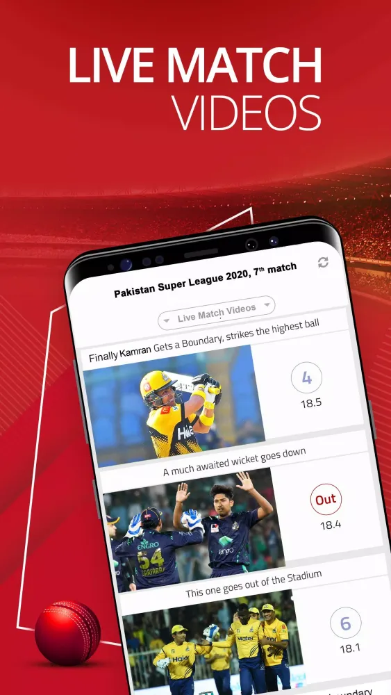Capturas de pantalla de Cricwick Fastest Score Updates