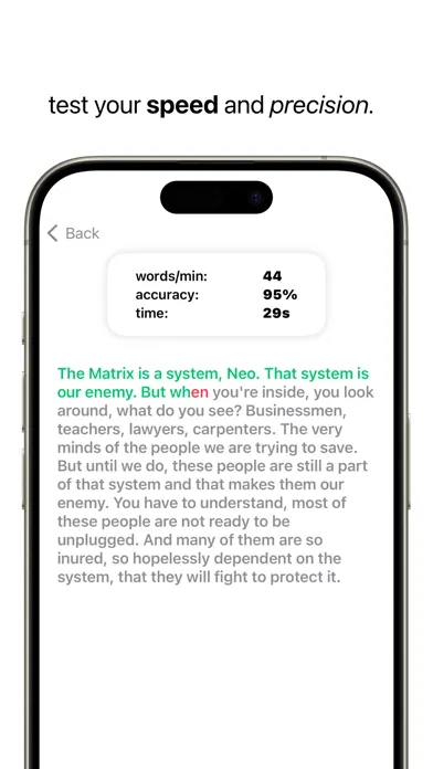 Capturas de pantalla de Peck - Typing Test