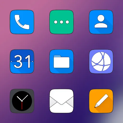 Oxigen Square - Icon Pack Ekran Görüntüleri