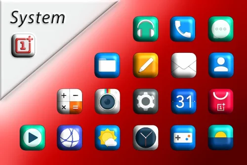 Oxigen Square 3D - Icon Pack-screenshot-1