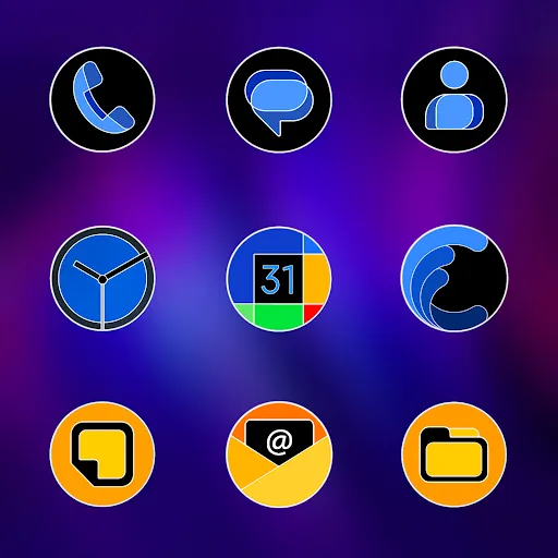 Pixly Fluo - Icon Pack应用截图