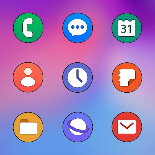 تصاویر One UI Circle - Icon Pack