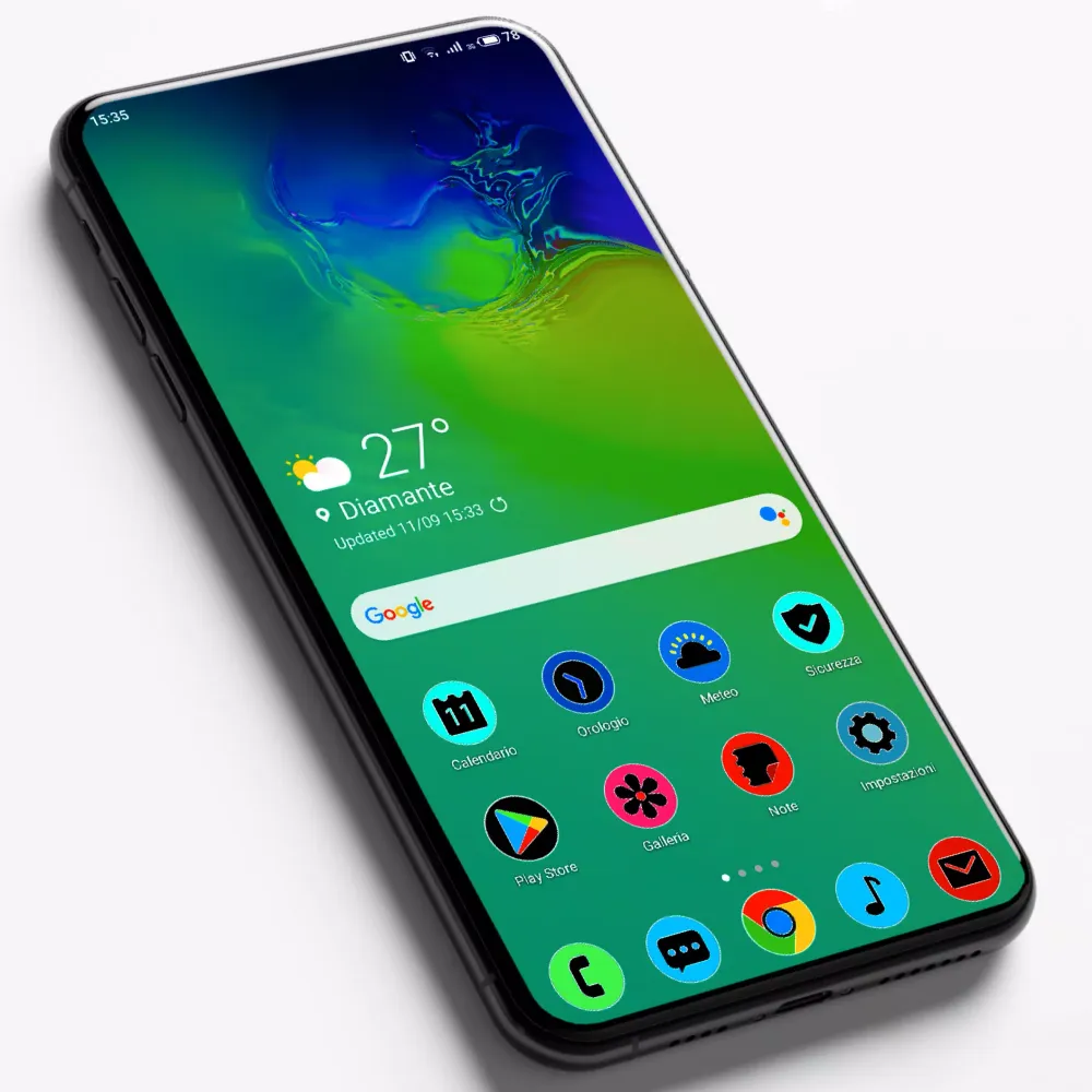 ภาพหน้าจอของ Pixel One Ui Fluo