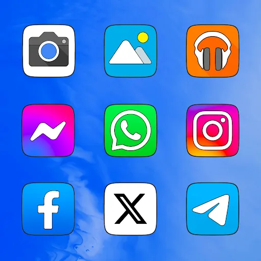 Captures d'écran de Pixly Square - Icon Pack