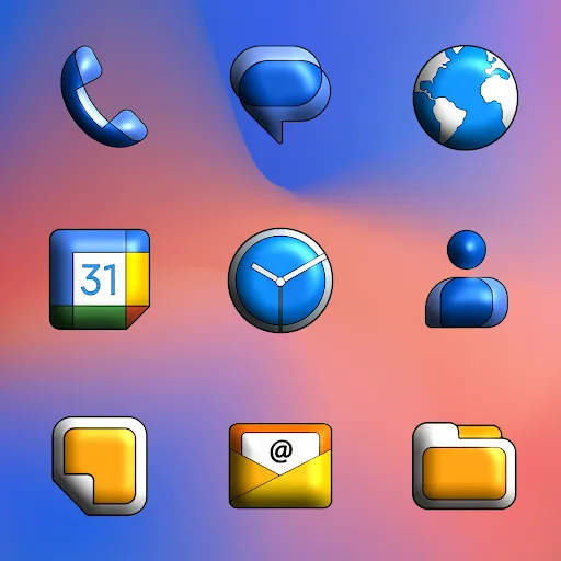 Capturas de tela do Pixly Limitless 3D - Icon Pack