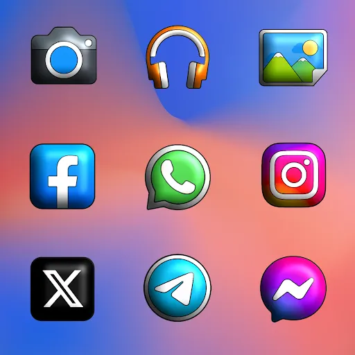 Capturas de tela do Pixly Limitless 3D - Icon Pack