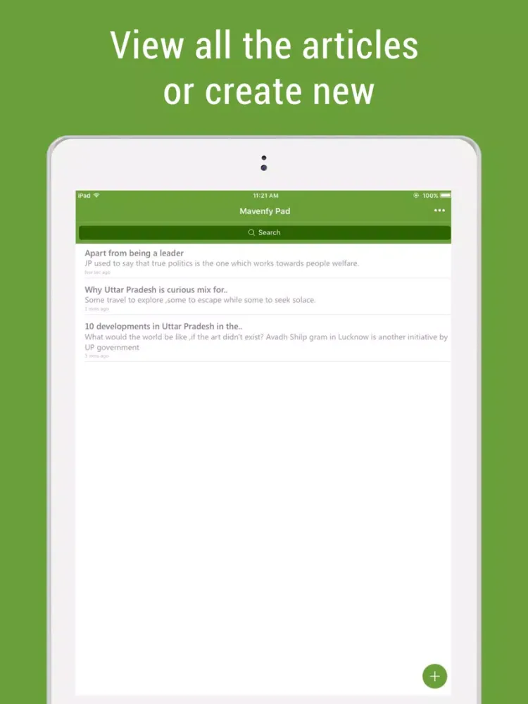 Mavenfy Pad iPad  스크린샷